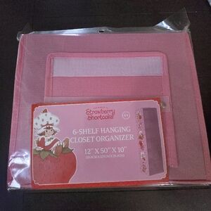 Pink Strawberry Shortcake 6-Shelf Hanging Closet Organizer